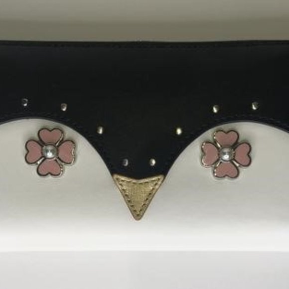 Kate Spade Handbags - KATE SPADE LARGE CONTINENTAL WALLET FROSTY BLACK